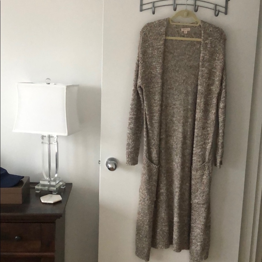 Long Cream Boutique Cardigan